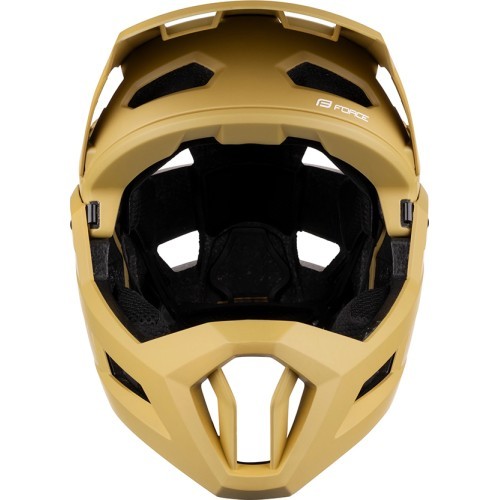 Downhill helmet FORCE VENOM // size: S/M (55-58 cm) (sand)