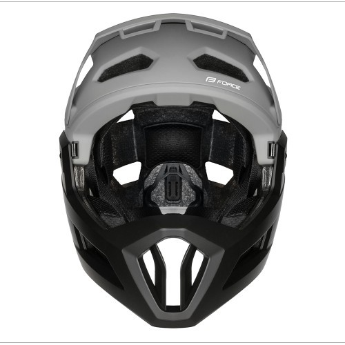 Downhill šalmas FORCE VENOM // dydis: L/XL (58-61 cm) (pilka/juoda)