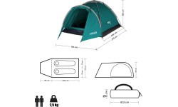 NC6010 GREEN CAMPING TENT HIKER NILS CAMP