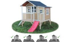 Деревянный игровой домик EXIT Loft 350 – натуральный