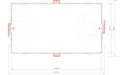 Futbolo vartai Arena Inter-Play 5 (29x16 m)