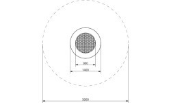 Батут Inter-Play Rado, 140 см