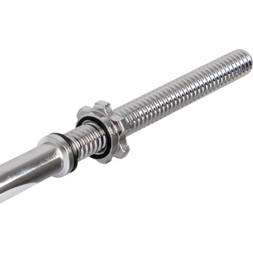 Straight Weightlifting Barbell inSPORTline Welerty 180 cm / 30 mm with Threaded Ends and Collars