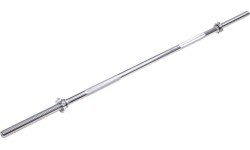 Tiesus sunkiosios atletikos grifas inSPORTline Welenorty 220 cm / 30 mm su srieginiais galais ir užraktais