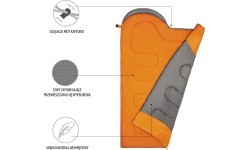 NC2008 GRAY-ORANGE SLEEPING BAG SIZE L NILS CAMP