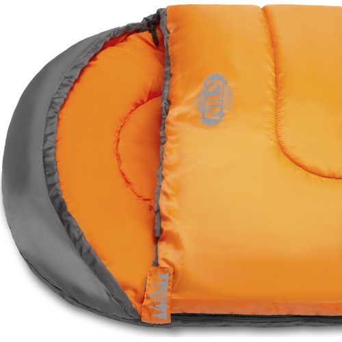 NC2008 GRAY-ORANGE SLEEPING BAG SIZE L NILS CAMP