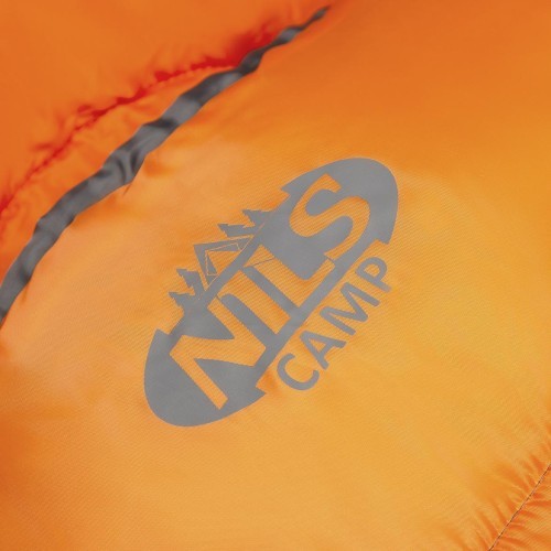 Спальный мешок Nils Camp NC2008, размер L, серо-оранжевый