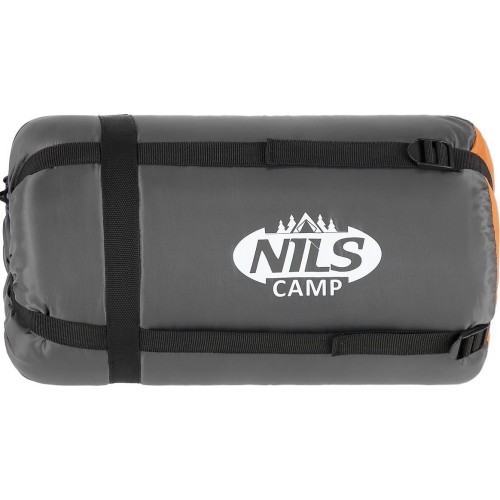 NC2008 GRAY-ORANGE SLEEPING BAG SIZE L NILS CAMP
