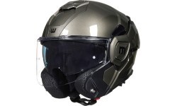 Flip-Up Motorcycle Helmet W-TEC Zoroz P/J - Matt Black-Fluo Pink