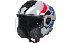 Flip-Up Motorcycle Helmet W-TEC Zoroz P/J - Matt Black-Fluo Pink