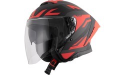 Motorcycle Helmet W-TEC Voltik Graphic - Red