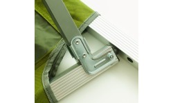 Camp Bed Highlander, Aluminum - Green