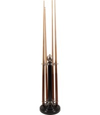 Black Steel Cue Stand 6 Cues