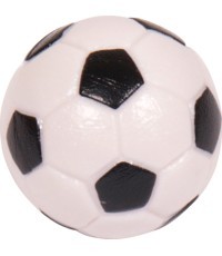 Graviruotas stalo futbolo kamuoliukas Buffalo, juodai baltas, 32 mm