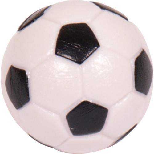 Graviruotas stalo futbolo kamuoliukas Buffalo, juodai baltas, 32 mm