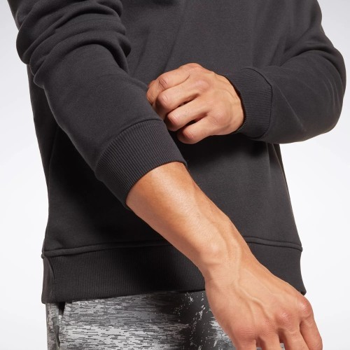 Мужской свитшот Reebok Ri Left Chest Logo Crew чёрный 100051166
