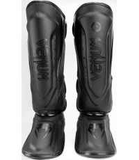 Venum Elite Evo blauzdų apsaugos, juodos/juodos