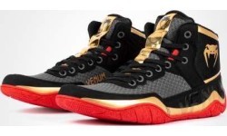 Imtynių bateliai Venum Elite Wrestling Black/Gold/Red