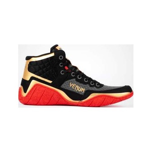 Imtynių bateliai Venum Elite Wrestling Black/Gold/Red