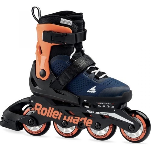 Rollerblade Microblade inline skates, orange/blue