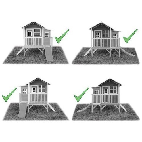 EXIT Loft 350 wooden playhouse - natural