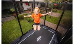 Батут BERG Ultim Favorit InGround 280 зелёный + защитная сетка Comfort