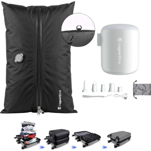 Multifunctional Mini Pump inSPORTline Karlston w/ Vacuum Storage Bag