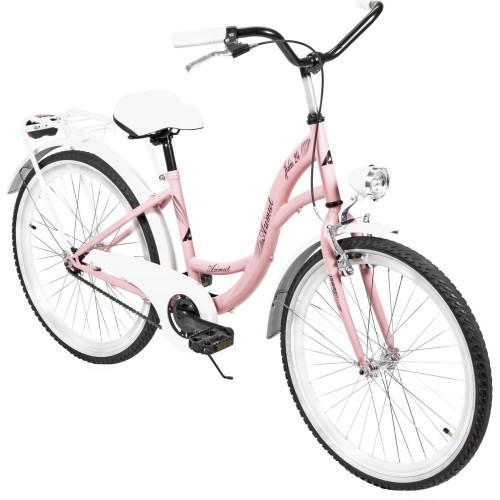 Dviratis AZIMUT Julie 24" 2025 pink-white
