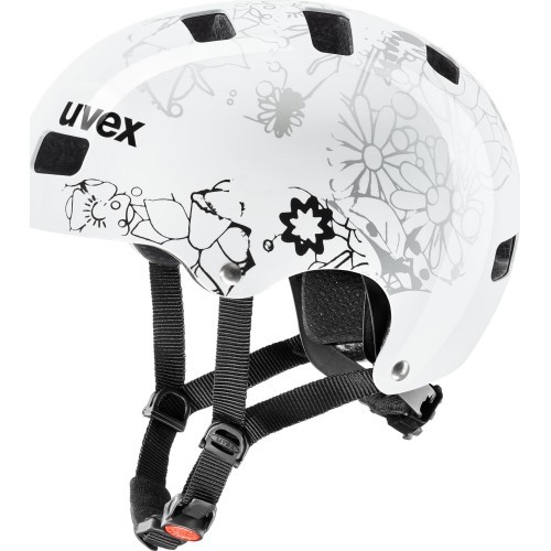 Šalmas Uvex Kid 3 white flower black