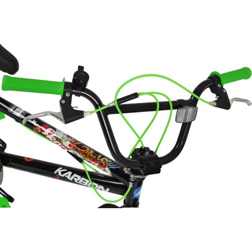 Karbon BMX 20 bike, black-green