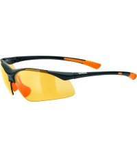 Uvex Sportstyle 223 glasses, black orange