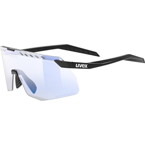 Uvex pace stage S V black matt / mirror blue glasses