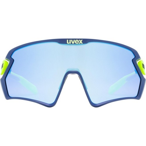 Uvex sportstyle 231 2.0 glasses, blue-yellow matt / mirror blue