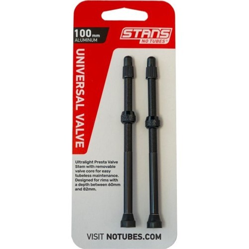 Stan's NoTubes tubeless tire valves, 100mm (black)