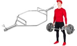 Šešiakampis olimpinis grifas inSPORTline Hexlif 140 cm / 50 mm - 21,8 kg, apkrova 200 kg, su užraktais