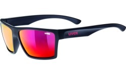 Uvex lgl 29 black mat red glasses