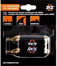 Баллончик сжатого воздуха CO2 SKS Airbuster для насоса (2x16 г), с резьбой