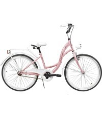 Dviratis AZIMUT Julie 24" 2025 pink-white