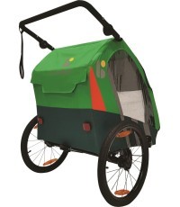 Bellelli Trailblazer bicycle trailer for kids green
