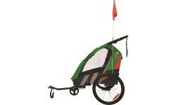 Bellelli Trailblazer bicycle trailer for kids green