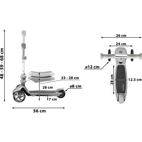 HyperMotion 3in1 Balance Bike, Blue