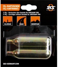 Suspausto oro CO2 balionėlis SKS for Airchamp 16G, non-threaded (pair)