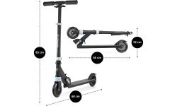 Paspirtukas HyperMotion Wally black-blue