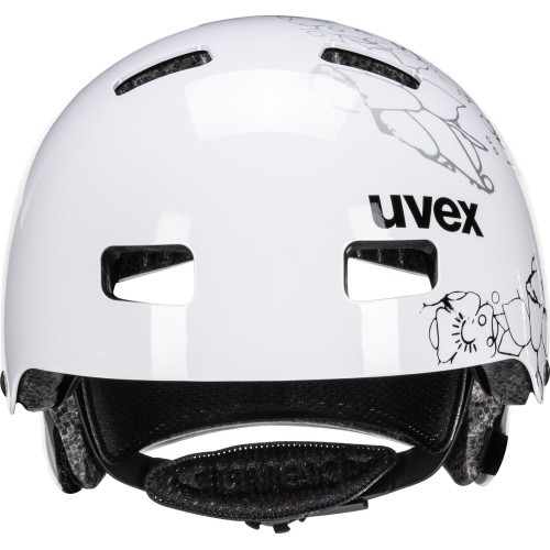 Uvex Kid 3 helmet, white flower black