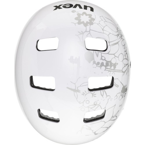 Šalmas Uvex Kid 3 white flower black