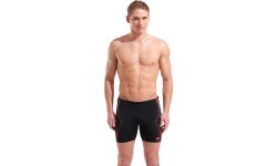 Мужские плавки Graphic Swim Mid Jammer, чёрный / ярко-коралловый - 505