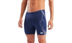 Plaukimo bridžai Graphic Swim Mid Jammer, tamsiai mėlyni-balti - 701