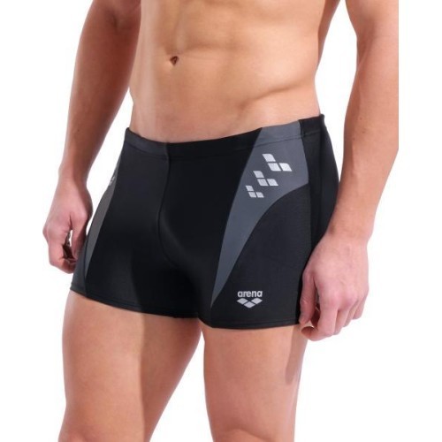 M Steplogo Swim Short Black-Asphalt 100 - 550