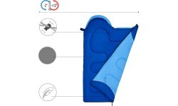 NC2007 BLUE SLEEPING BAG JUNIOR NILS CAMP