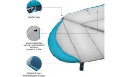 NC2012 GRAY-BLUE SLEEPING BAG NILS CAMP
